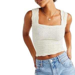 Free People Love Letter Cami - Ivory - XS/S
